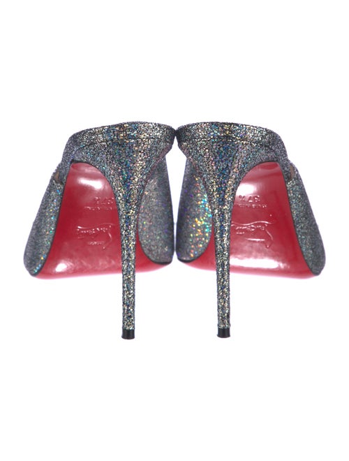 Christian Louboutin Leather Studded Accents Slides