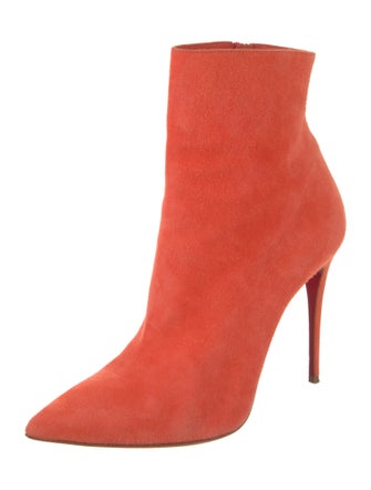 Christian Louboutin Suede Printed Boots