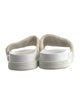 Christian Louboutin Faux Fur Embroidered Accent Slides