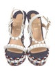 Christian Louboutin Leather Studded Accents Espadrilles
