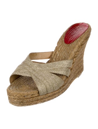 Christian Louboutin Glitter Accents Espadrilles