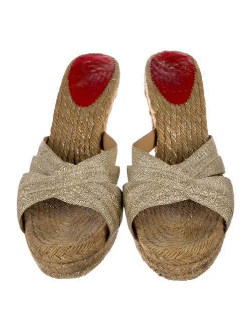 Christian Louboutin Glitter Accents Espadrilles
