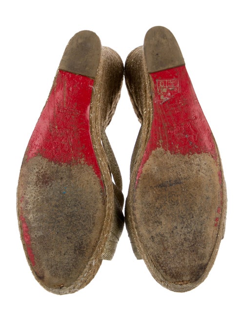 Christian Louboutin Glitter Accents Espadrilles