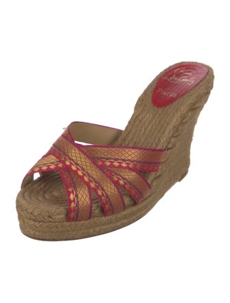 Christian Louboutin Canvas Printed Espadrilles