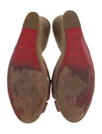 Christian Louboutin Canvas Printed Espadrilles