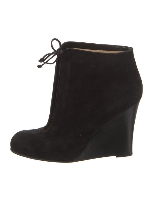 Christian Louboutin Suede Lace-Up Boots