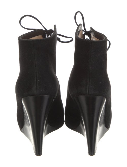 Christian Louboutin Suede Lace-Up Boots