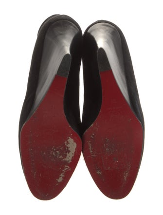 Christian Louboutin Suede Lace-Up Boots