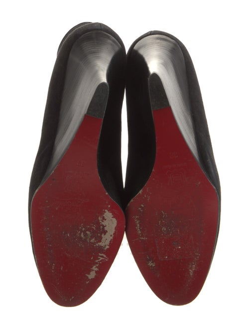 Christian Louboutin Suede Lace-Up Boots