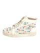 Christian Louboutin Spike Accents Leather Sneakers