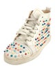 Christian Louboutin Spike Accents Leather Sneakers
