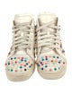 Christian Louboutin Spike Accents Leather Sneakers