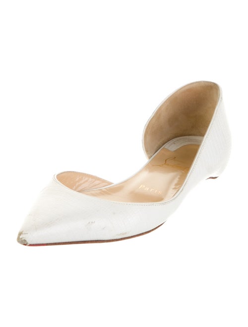 Christian Louboutin Leather D'Orsay Flats