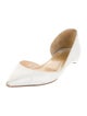 Christian Louboutin Leather D'Orsay Flats