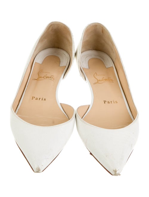 Christian Louboutin Leather D'Orsay Flats