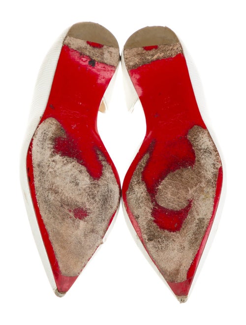 Christian Louboutin Leather D'Orsay Flats