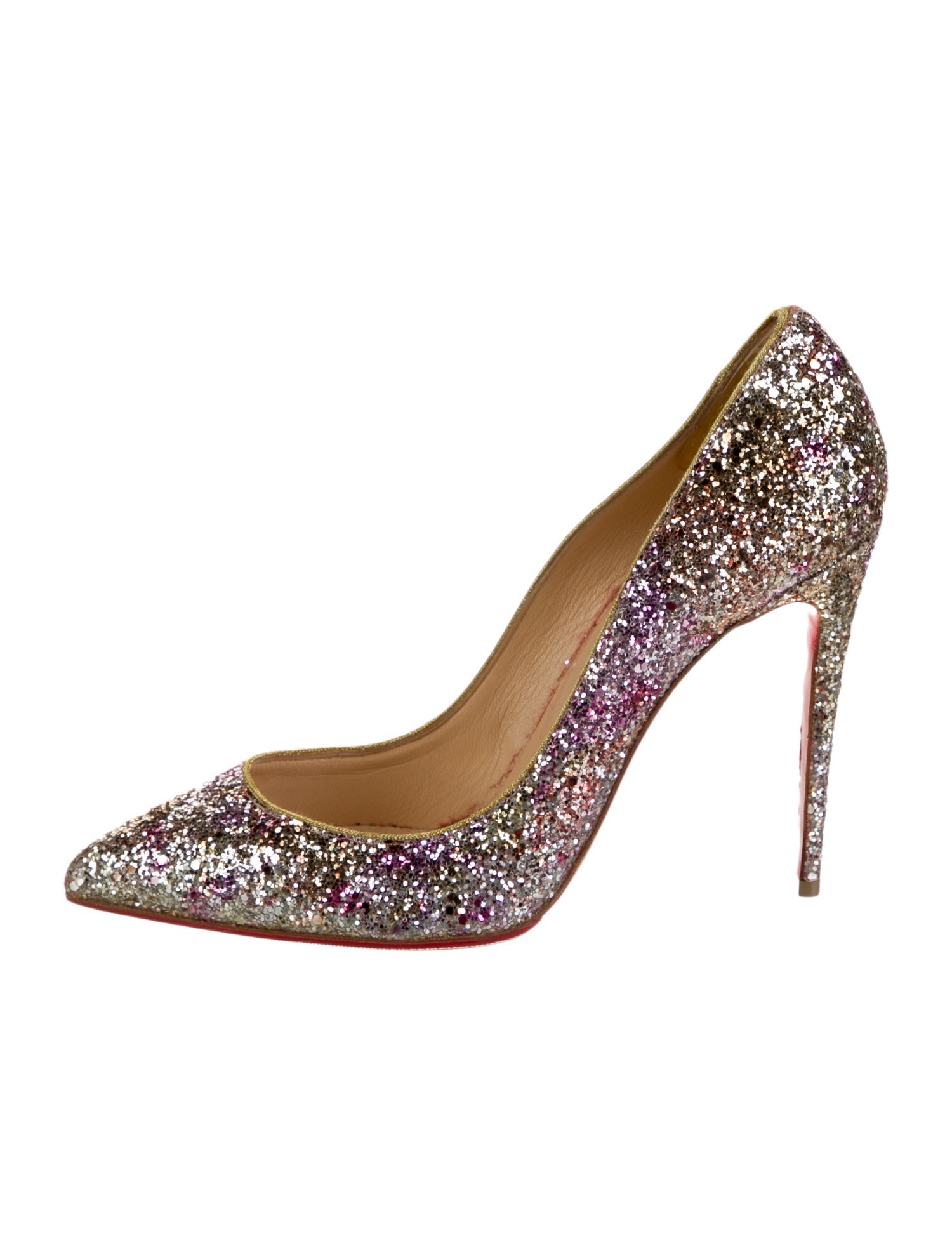 Christian Louboutin Glitter Glitter Accents Pumps
