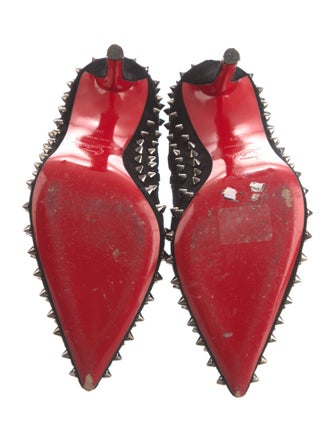 Christian Louboutin Spike Accents Suede Boots