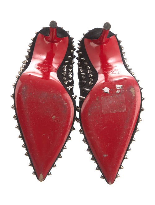 Christian Louboutin Spike Accents Suede Boots