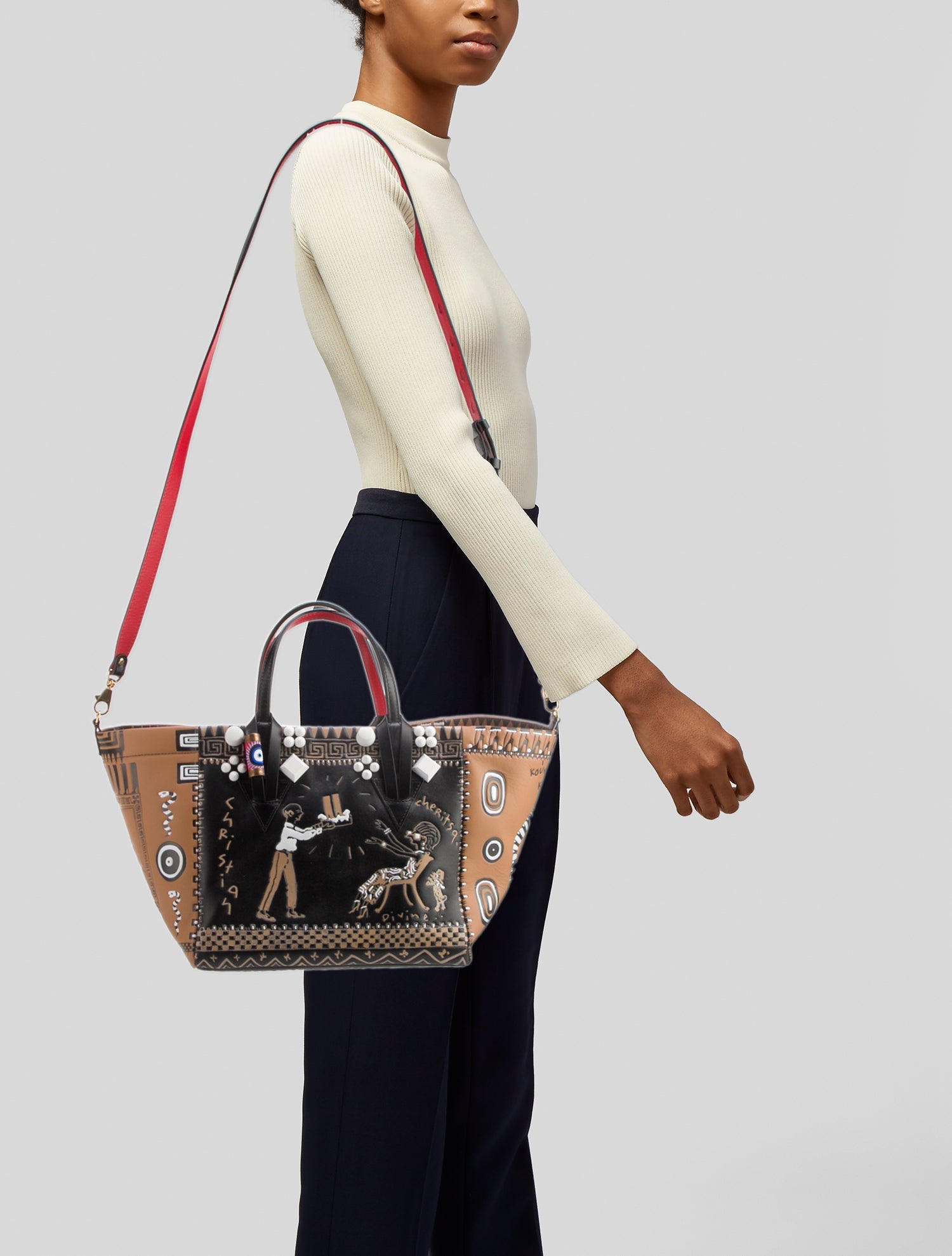 Christian Louboutin Leather Top Handle Bag