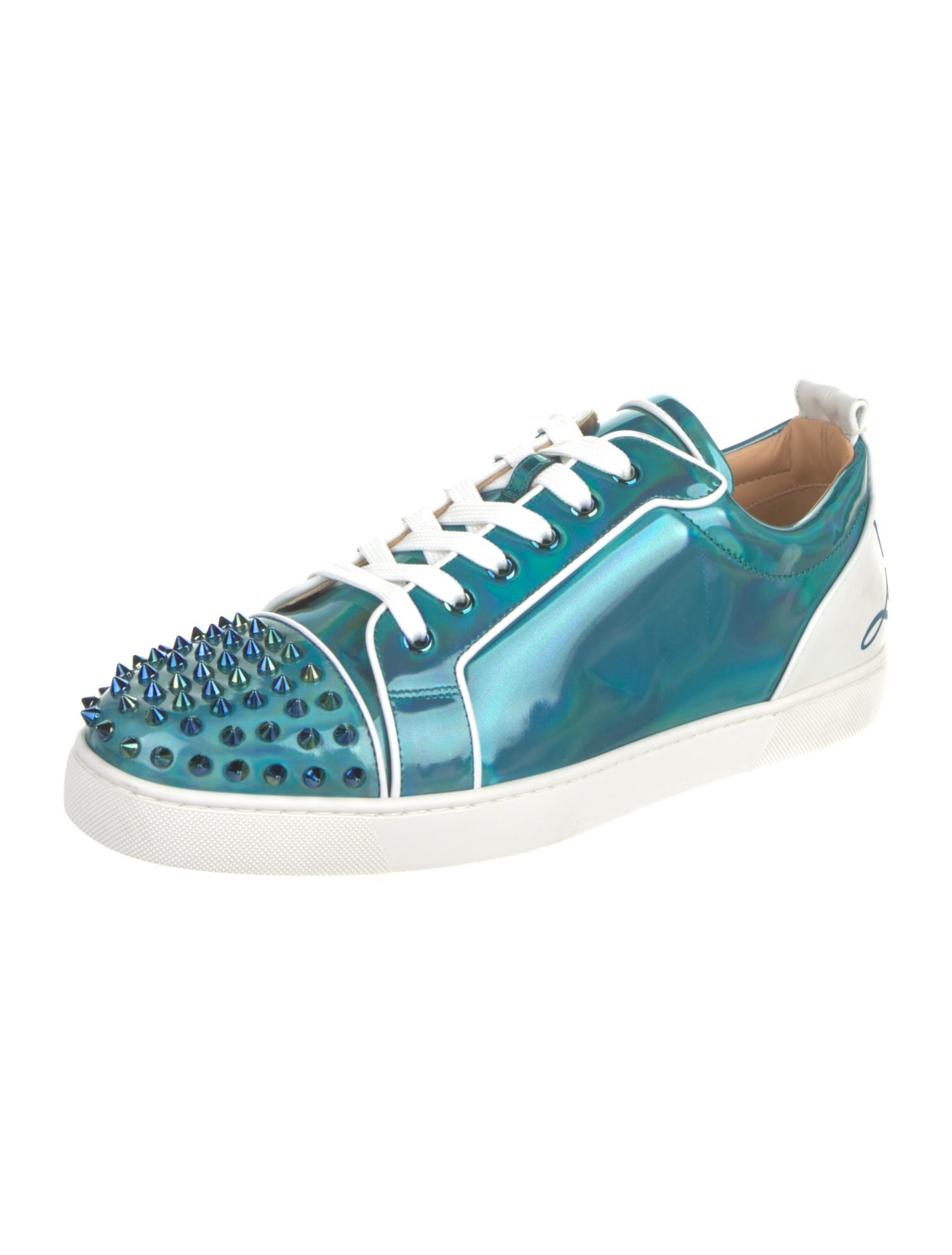 Christian Louboutin Vinyl Studded Accents Sneakers