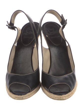 Christian Louboutin Leather Espadrilles