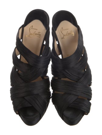 Christian Louboutin Satin Slides