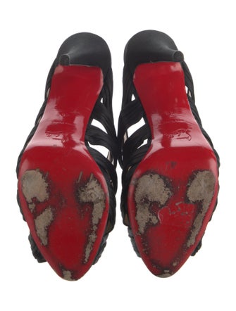 Christian Louboutin Satin Slides