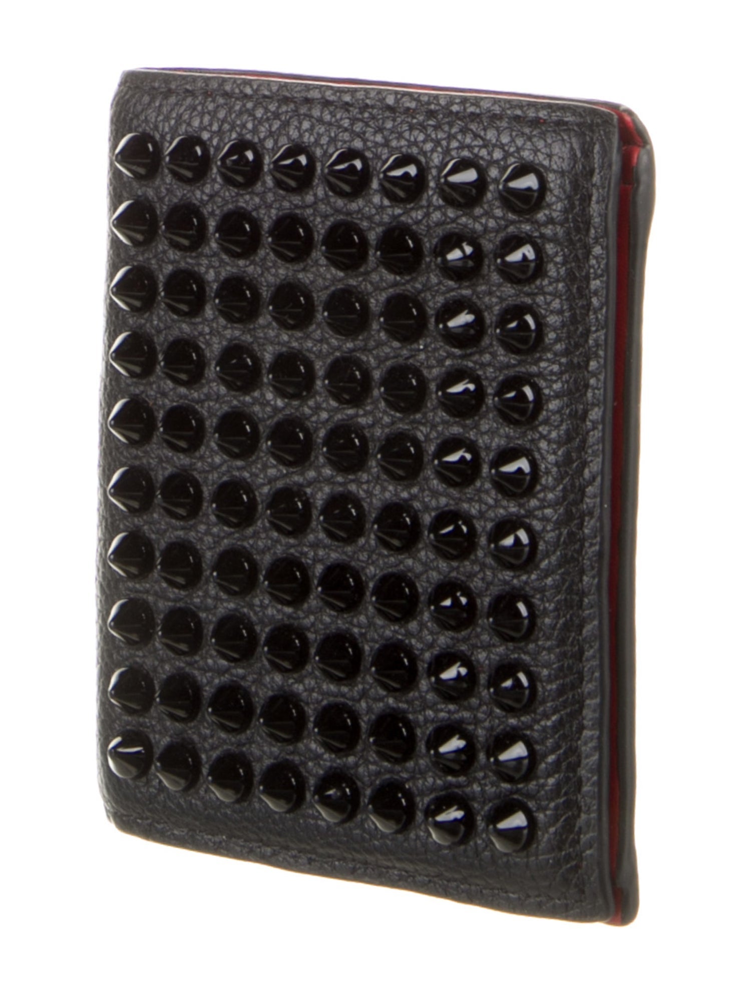 Christian Louboutin Spike Accents Leather Wallet