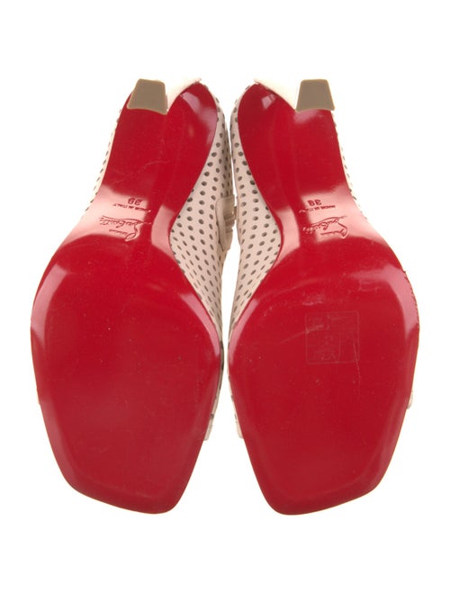 Christian Louboutin Leather Lasercut Accents Lace-Up Boots