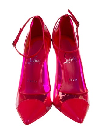 Christian Louboutin Patent Leather Studded Accents Pumps