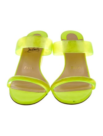 Christian Louboutin PVC Slingback Sandals