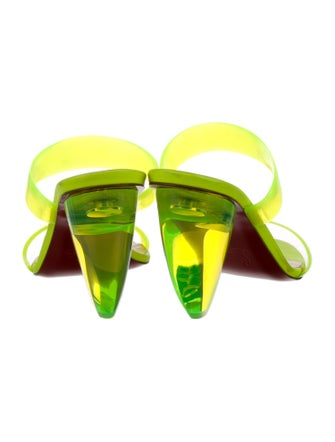 Christian Louboutin PVC Slingback Sandals