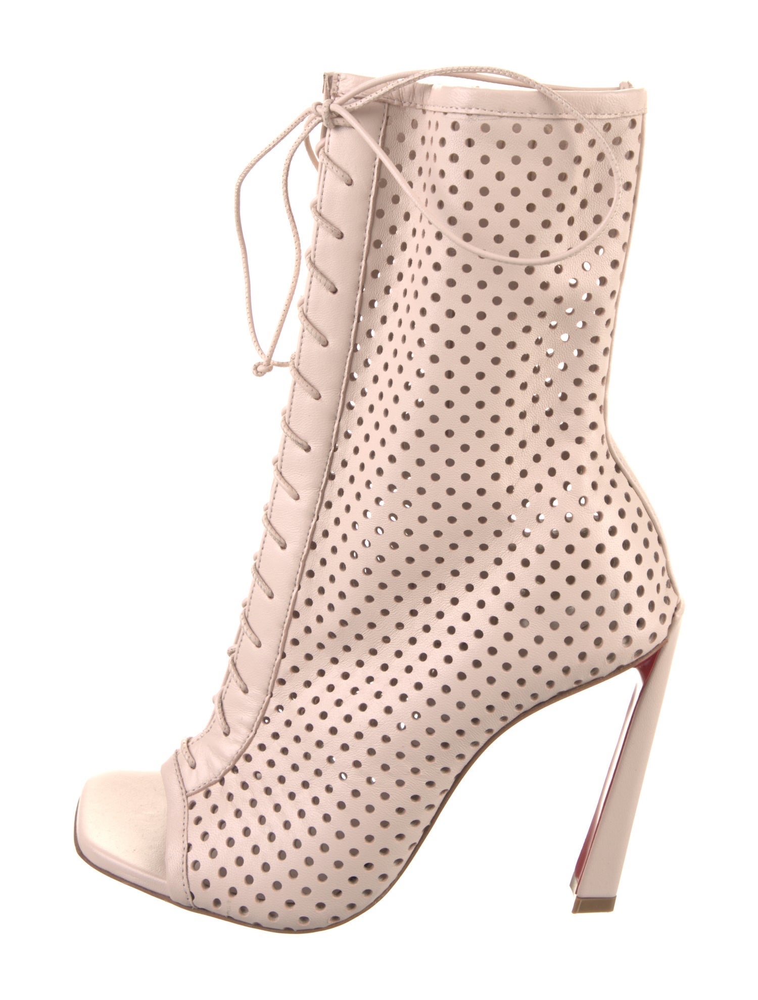 Christian Louboutin Leather Lace-Up Boots