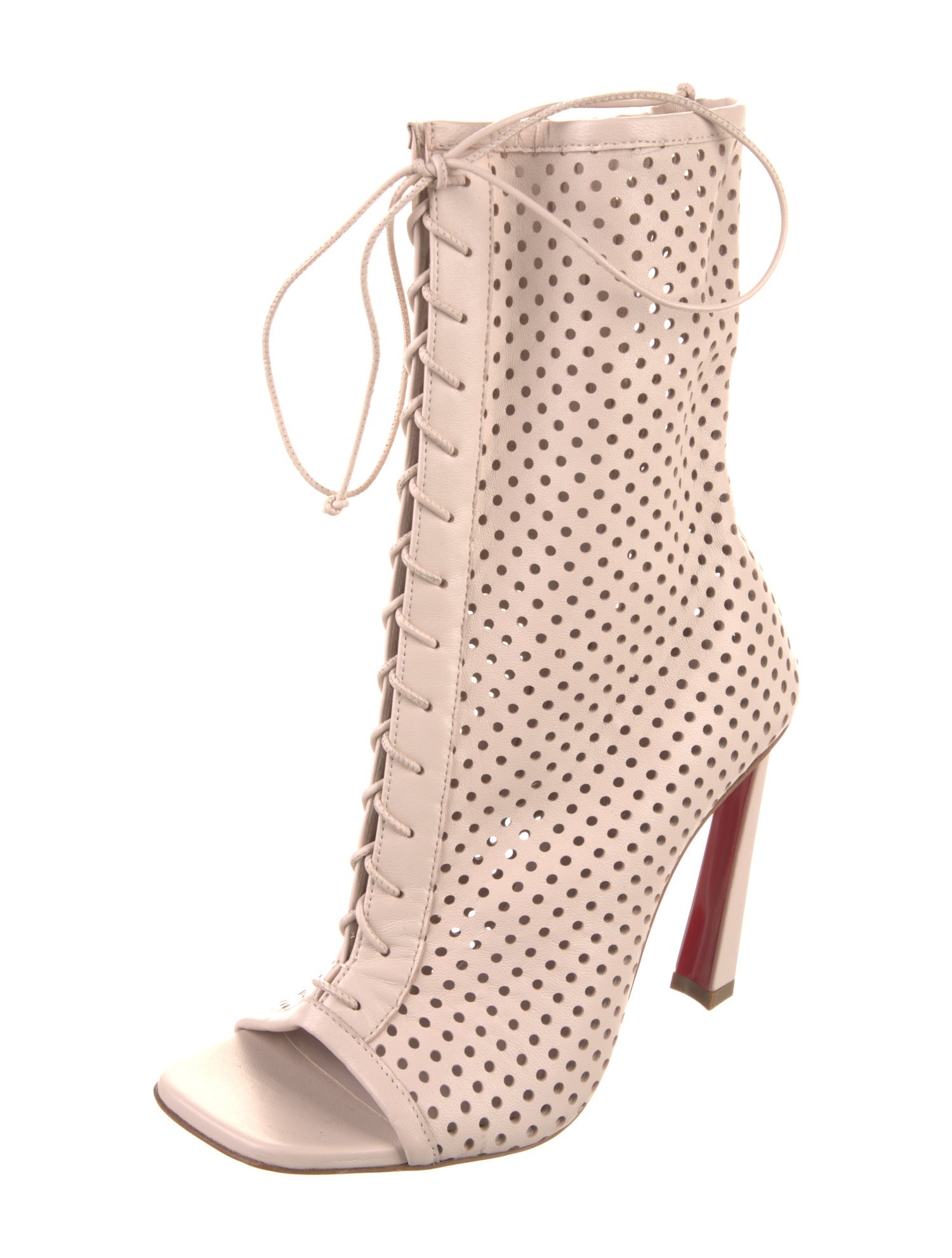 Christian Louboutin Leather Lace-Up Boots