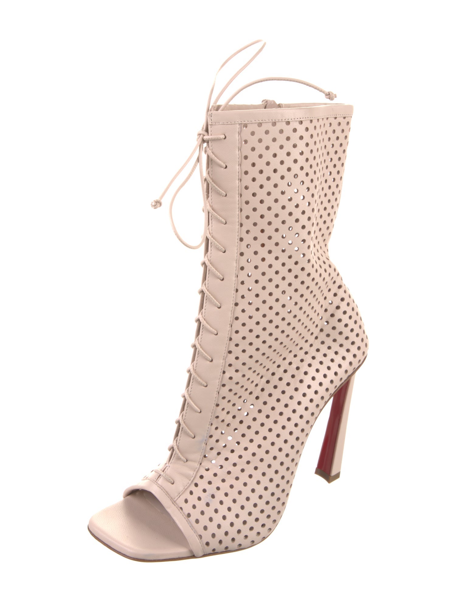 Christian Louboutin Leather Lace-Up Boots