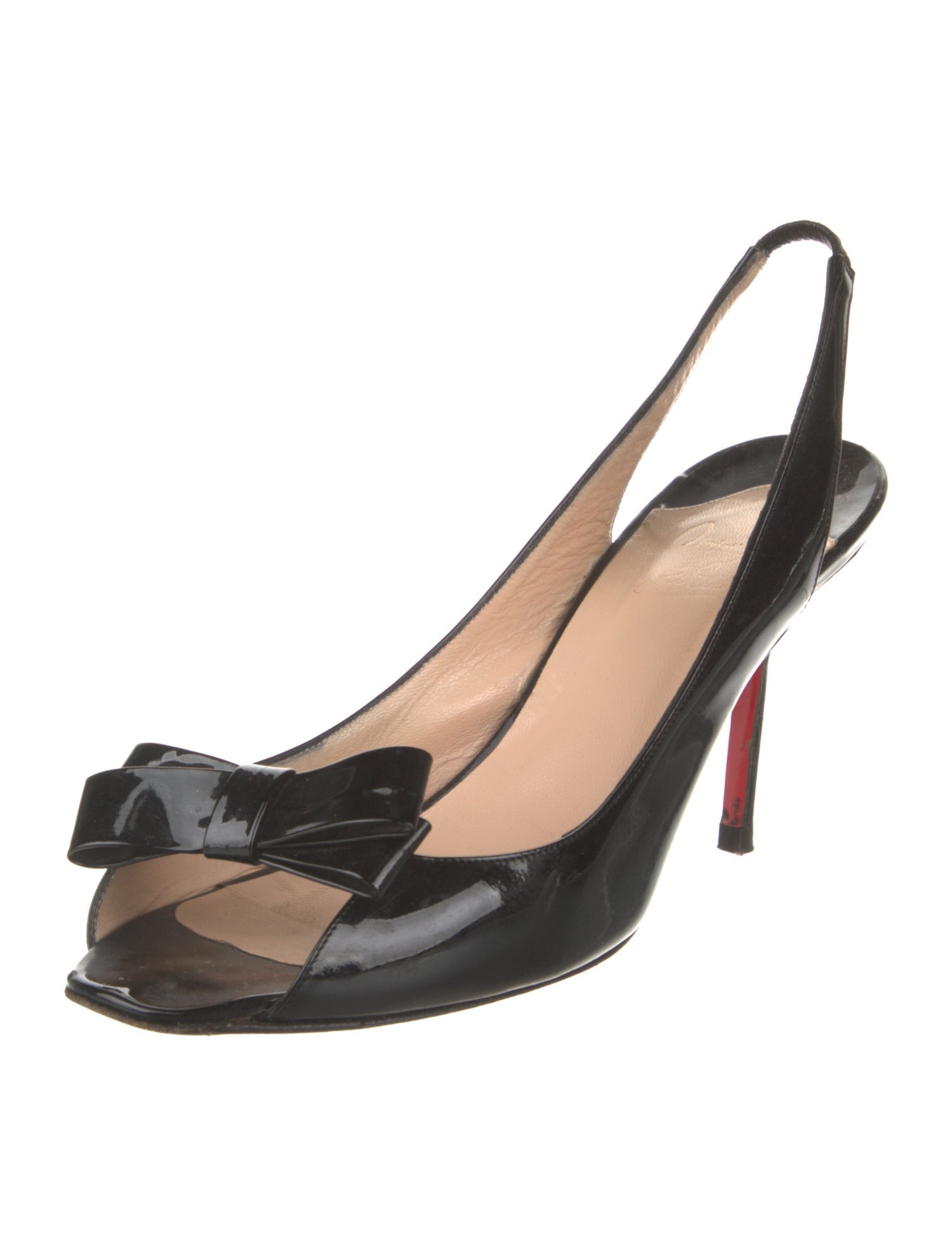 Christian Louboutin Bow Accents Slingback Sandals