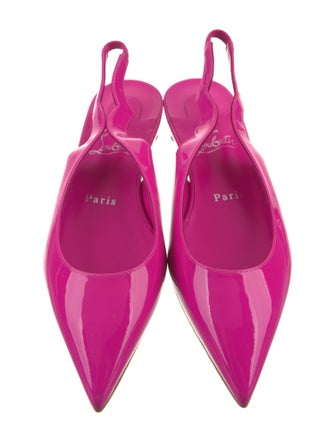 Christian Louboutin Patent Leather Slingback Flats