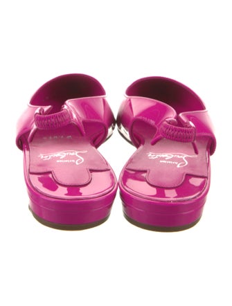 Christian Louboutin Patent Leather Slingback Flats