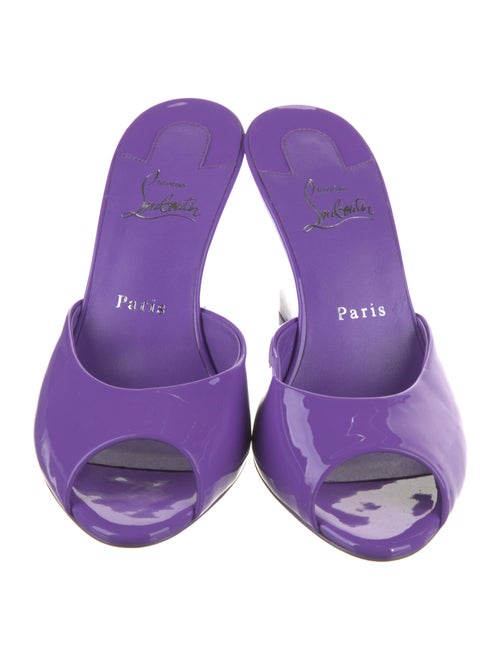 Christian Louboutin Patent Leather Slides