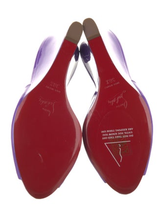 Christian Louboutin Patent Leather Slides