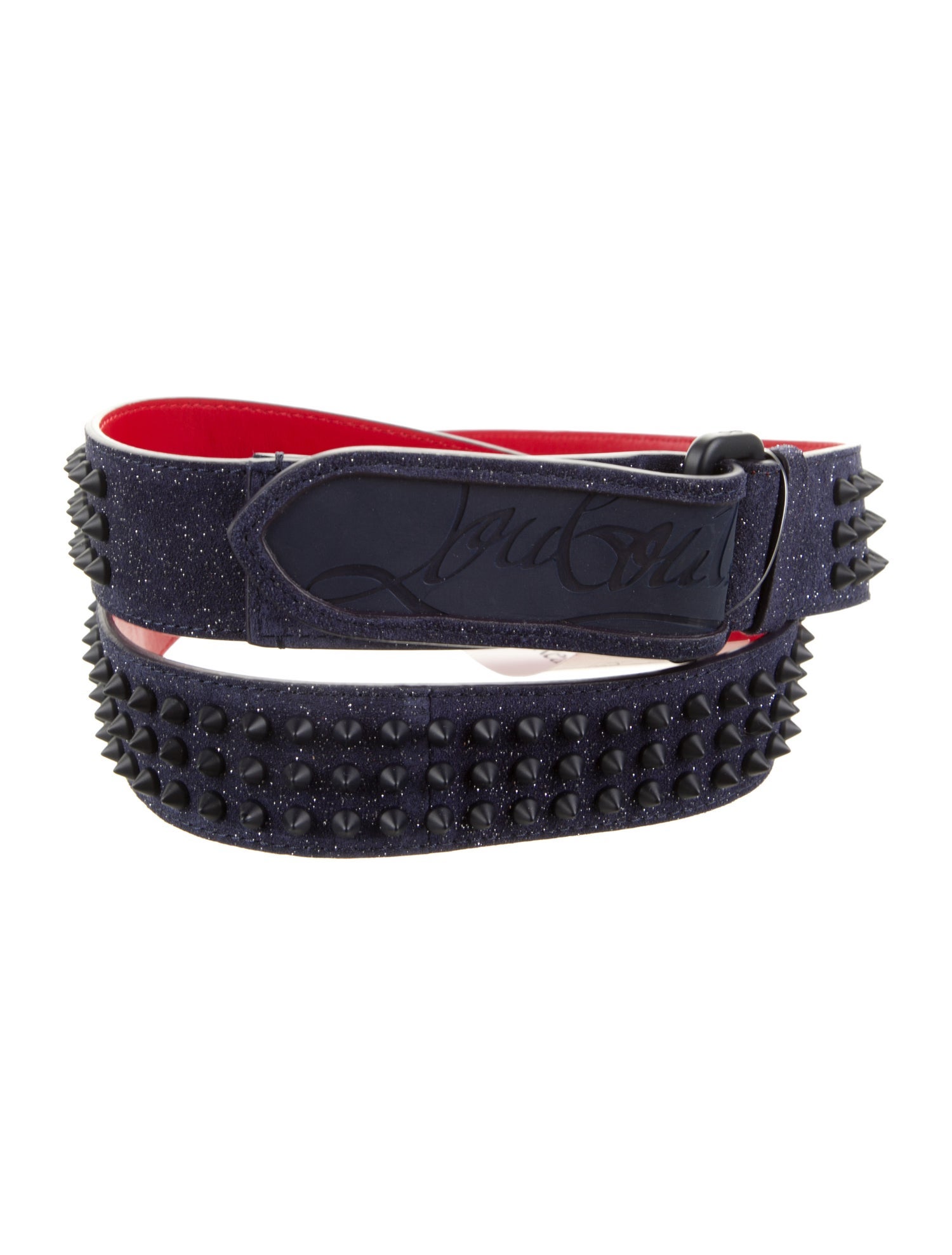Christian Louboutin Suede Belt Kit