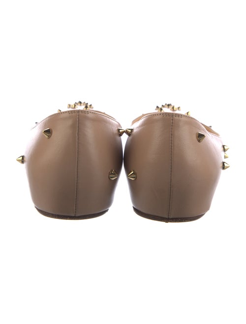 Christian Louboutin Spike Accents Leather Ballet Flats