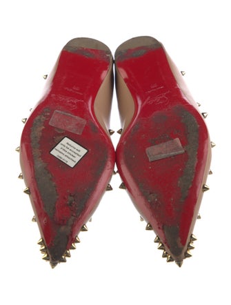 Christian Louboutin Spike Accents Leather Ballet Flats