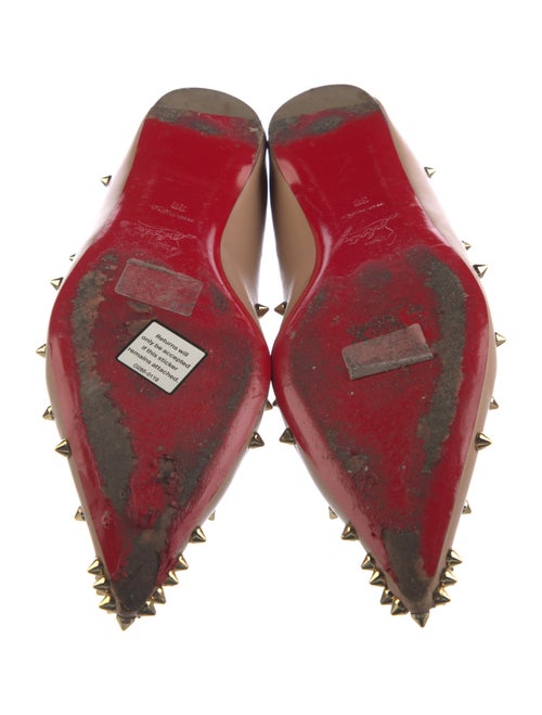 Christian Louboutin Spike Accents Leather Ballet Flats