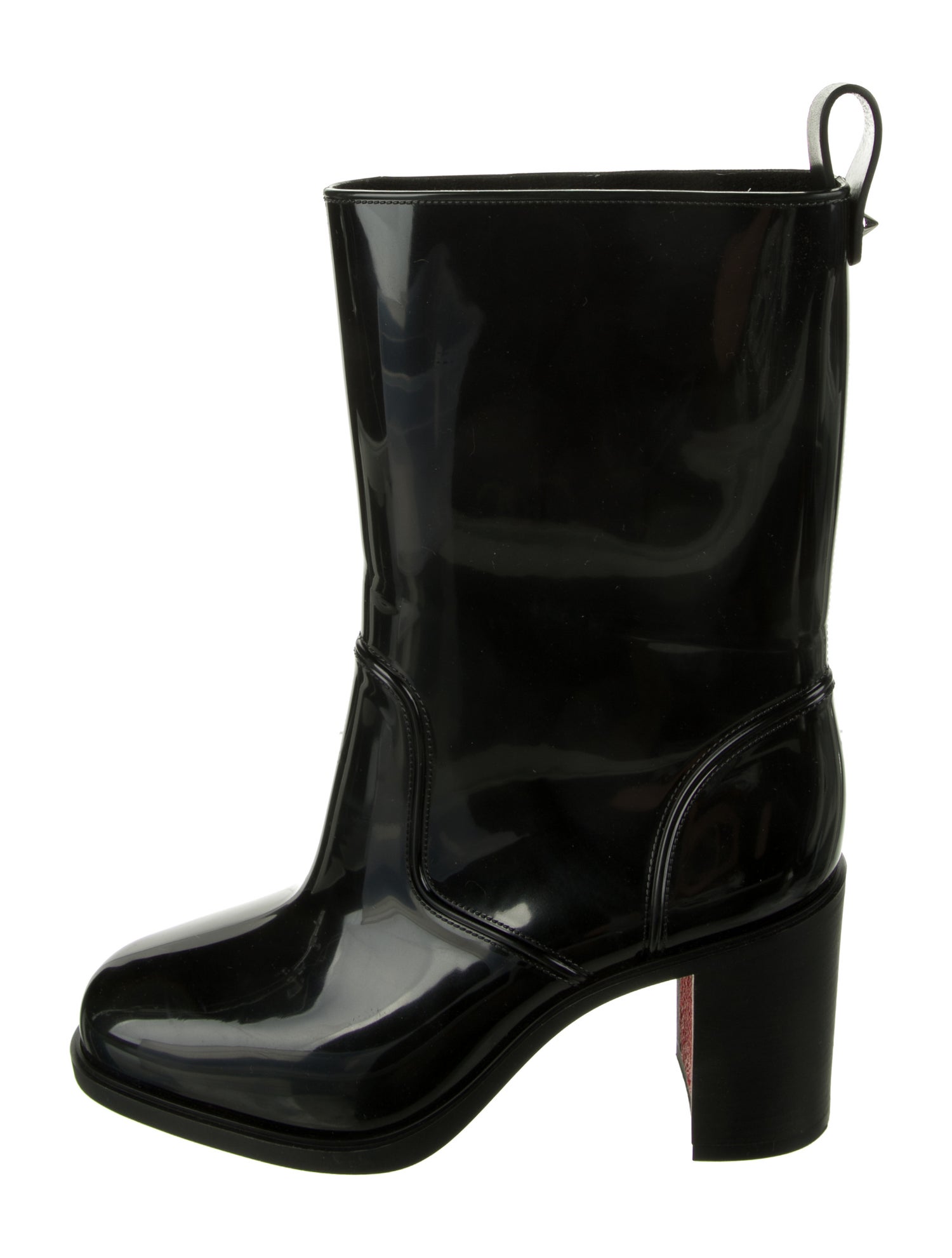Christian Louboutin Rockstud Spike Rubber Rain Boots