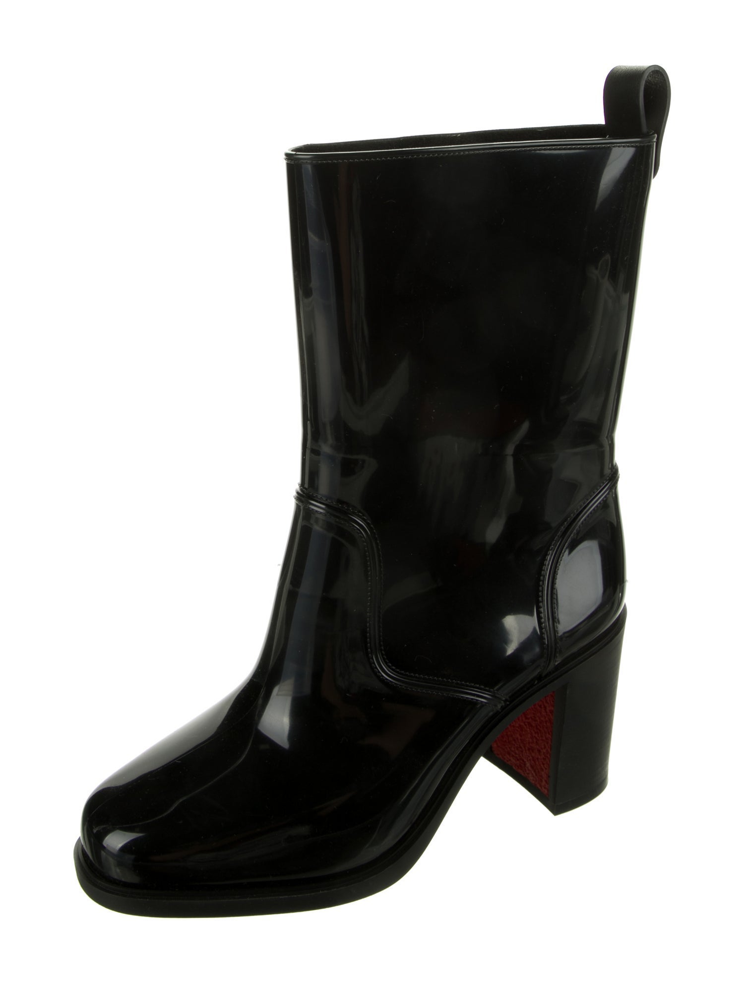 Christian Louboutin Rockstud Spike Rubber Rain Boots