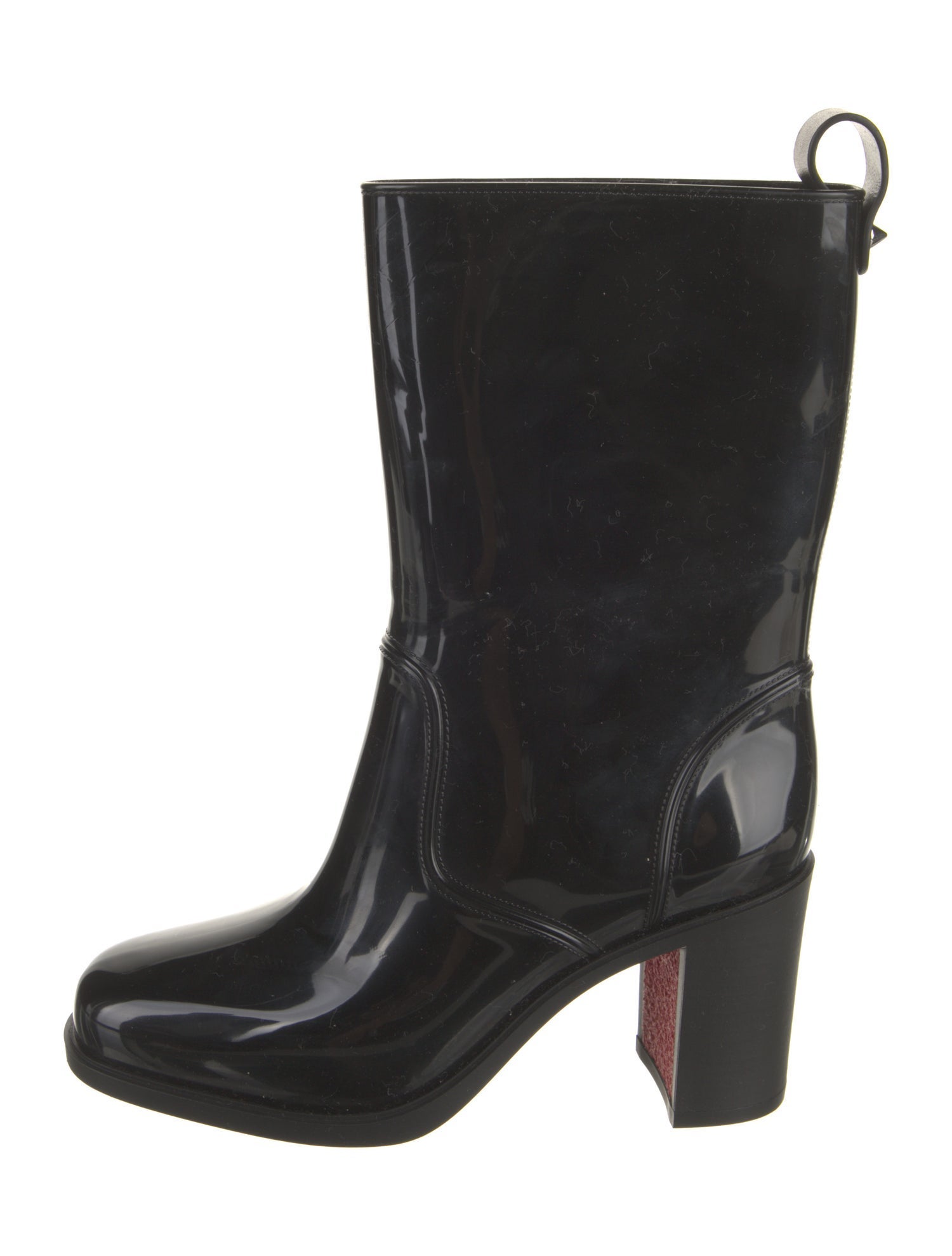 Christian Louboutin Rockstud Spike Rubber Rain Boots
