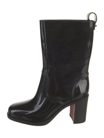 Christian Louboutin Rockstud Spike Rubber Rain Boots