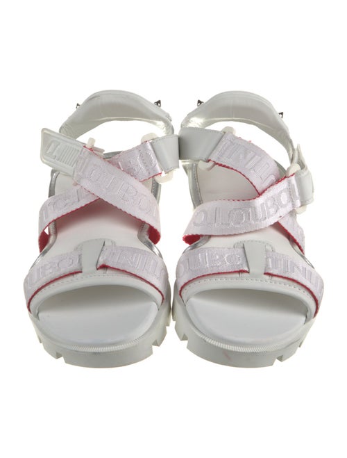 Christian Louboutin Spike Accents Neoprene Sandals
